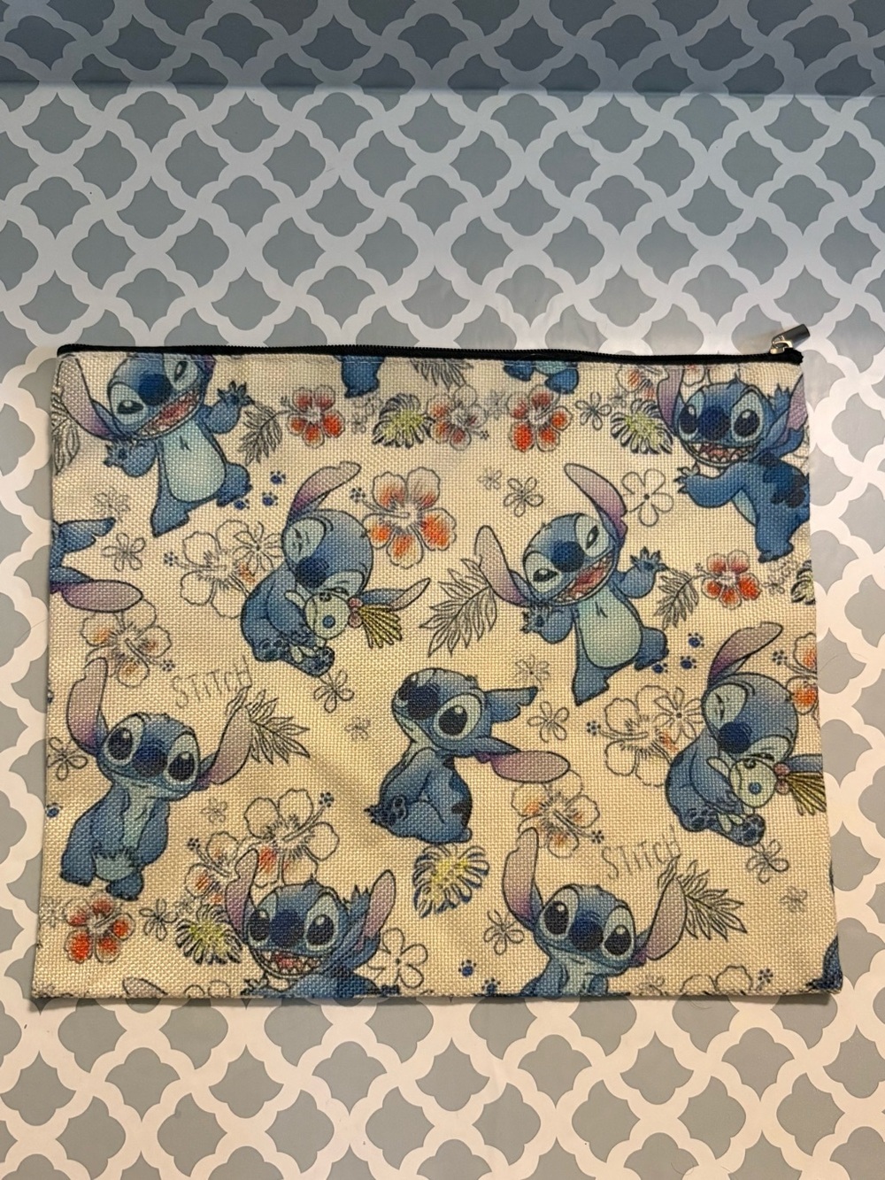 Disney Stitch Zipper Pouch - Cosmetic Bag - Pencil Case
